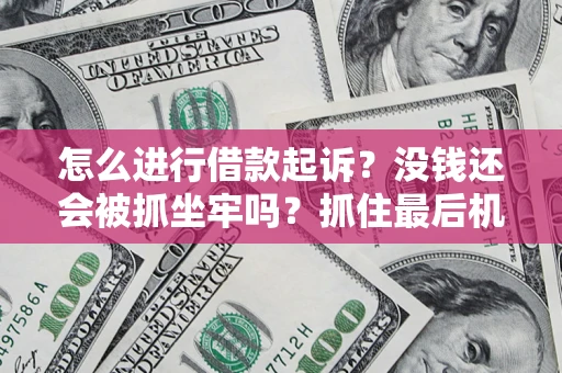 济南怎么进行借款起诉？没钱还会被抓坐牢吗？抓住最后机会！