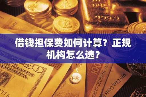 济南借钱担保费如何计算？正规机构怎么选？